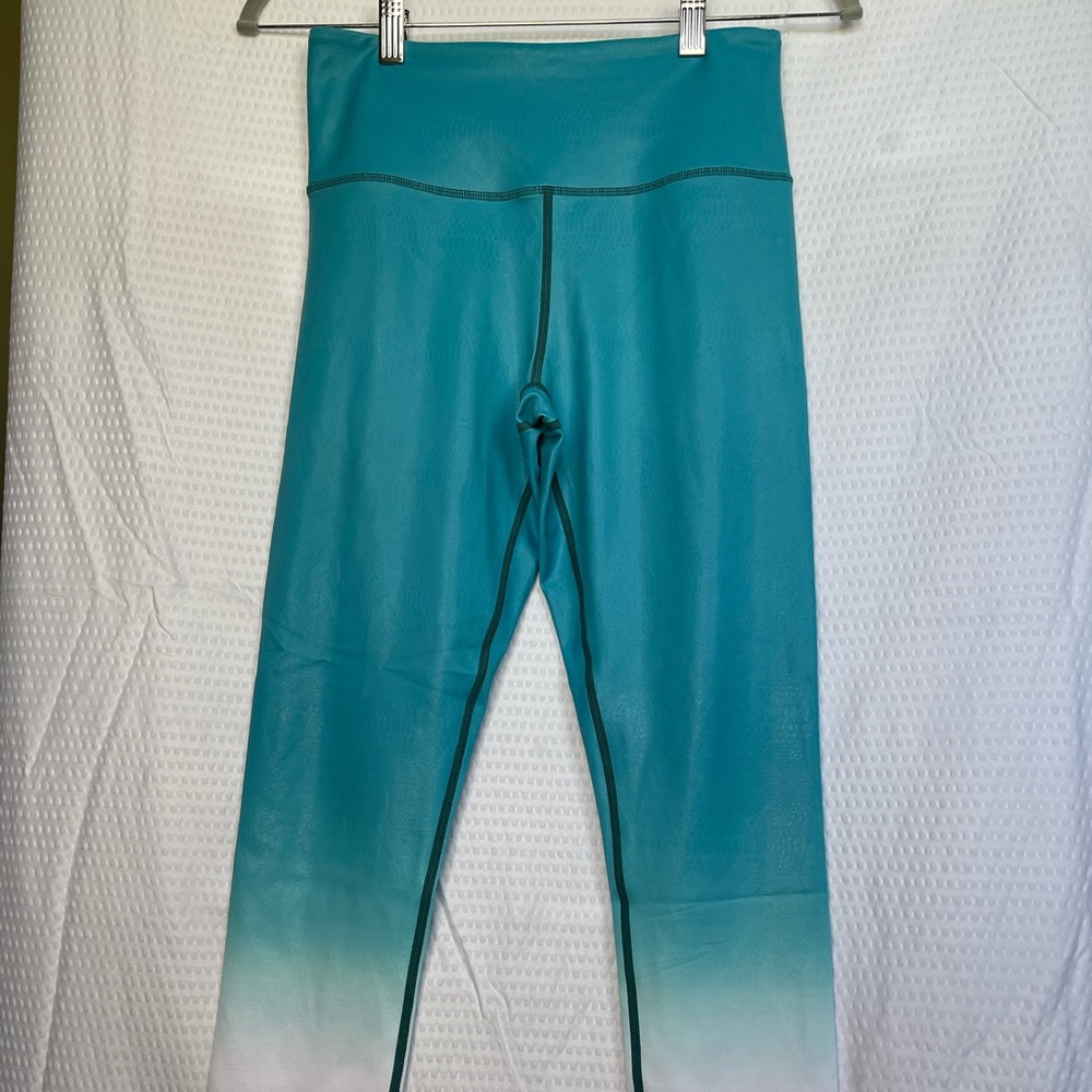 Teal Venom Metallic Ombré Light n Tight Hi-Rise 7/8 24”